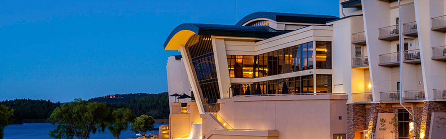 Metal roof manufactured on a hotel resort