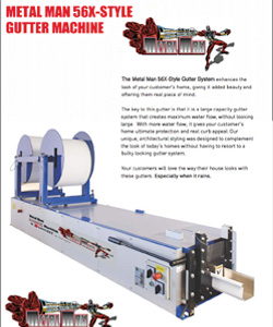 Metal Man 56X Machine Data Sheet