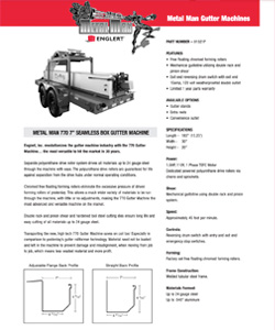 Metal Man 770 Data Sheet