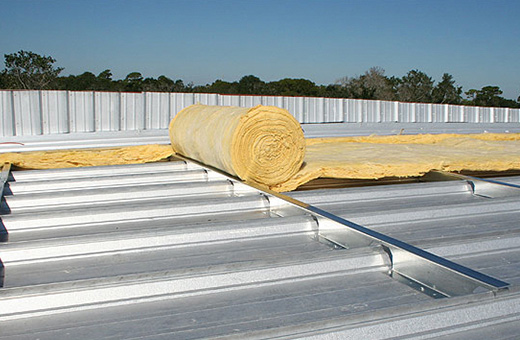 Home with a retrofit metal roof