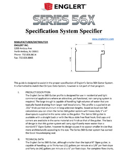 Series 56X Specification Sheet