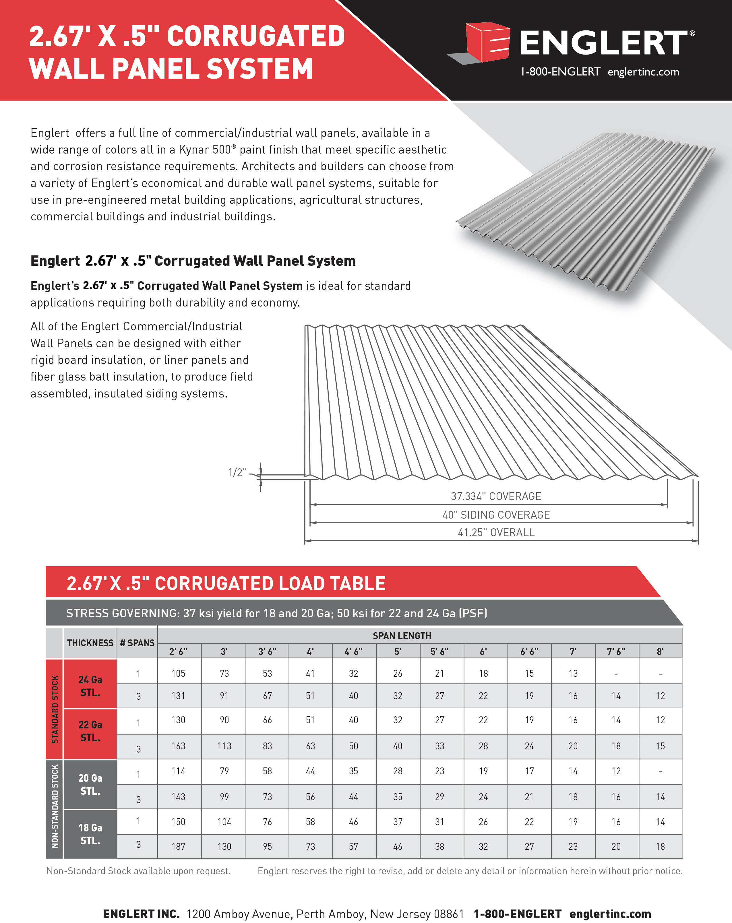 2.67 x .5 Corrugated