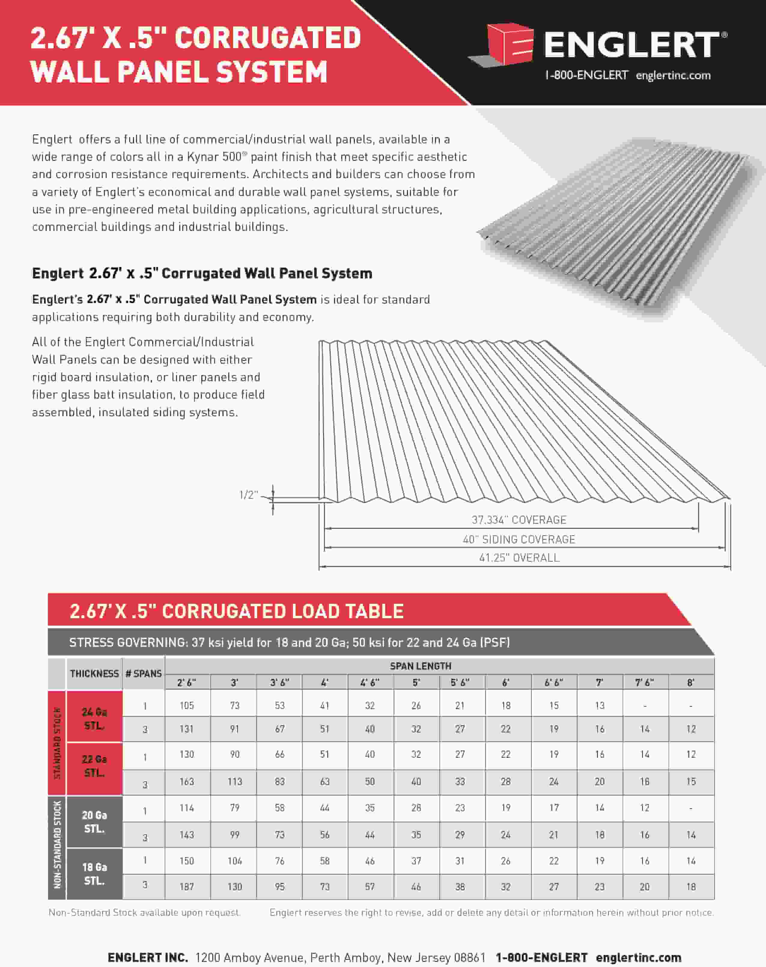 2.67 x .5 Corrugated